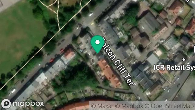Map showing IVY BANK, FALCON CLIFF TERRACE, DOUGLAS, ISLE OF MAN, IM2 4AY