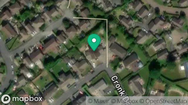 Map showing 35, CRONK DREAN, DOUGLAS, ISLE OF MAN, IM2 6AU