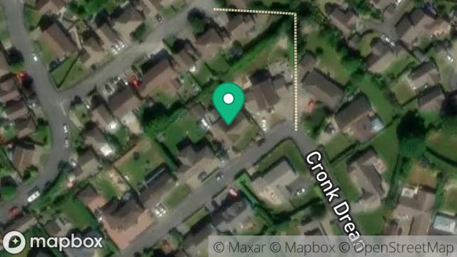 Map showing 33, CRONK DREAN, DOUGLAS, ISLE OF MAN, IM2 6AU