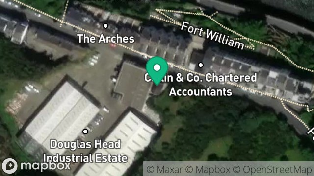 Map showing ADJACENT TO, IVY HOUSE, DOUGLAS HEAD INDUSTRIAL ESTATE, DOUGLAS, ISLE OF MAN, IM1 5BF