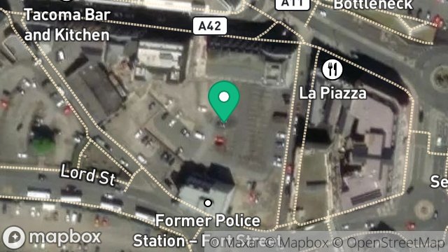 Map showing SITE BOUNDED BY VICTORIA STREET, LORD STREET AND, WALPOLE AVENUE, DOUGLAS, ISLE OF MAN, IM1 2SH