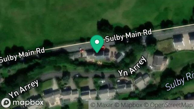 Map showing CLOVER COTTAGE, MAIN ROAD, SULBY, ISLE OF MAN, IM7 2HF