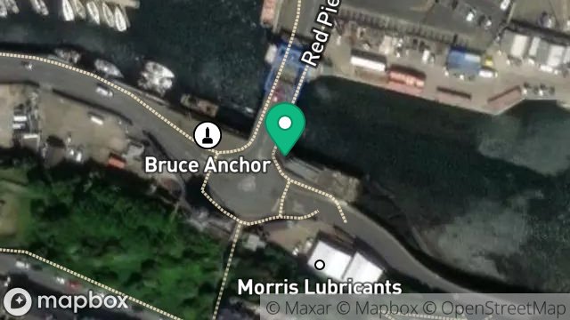 Map showing SECURITY POST, CORNER OF MILLENNIUM BRIDGE AND, SOUTH QUAY, DOUGLAS, ISLE OF MAN, IM1 5BE