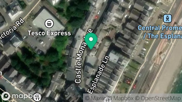 Map showing 16, CASTLEMONA AVENUE, DOUGLAS, ISLE OF MAN, IM2 4EH