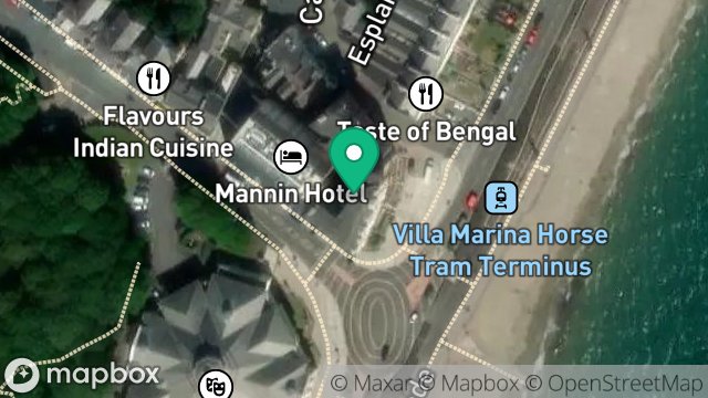 Map showing CENTRAL APARTMENTS, CENTRAL PROMENADE, DOUGLAS, ISLE OF MAN, IM2 4EL