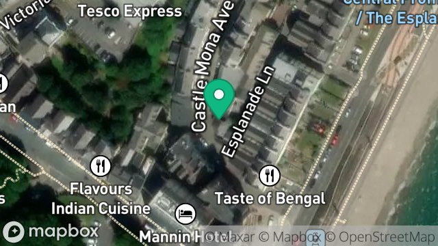 Map showing 8, CASTLEMONA AVENUE, DOUGLAS, ISLE OF MAN, IM2 4EH