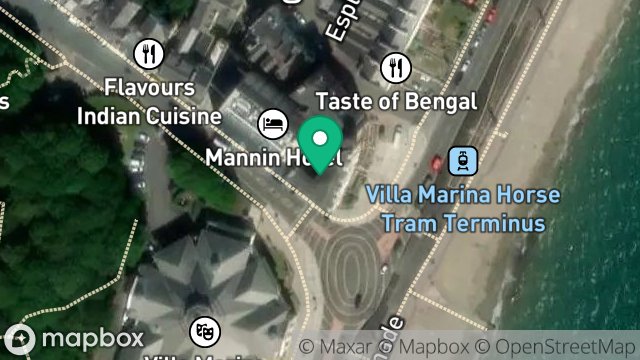 Map showing APARTMENT 9, CENTRAL APARTMENTS, BROADWAY, DOUGLAS, ISLE OF MAN, IM2 4EL