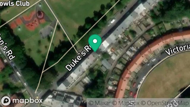 Map showing 10, UPPER DUKES ROAD, DOUGLAS, ISLE OF MAN, IM2 4BA