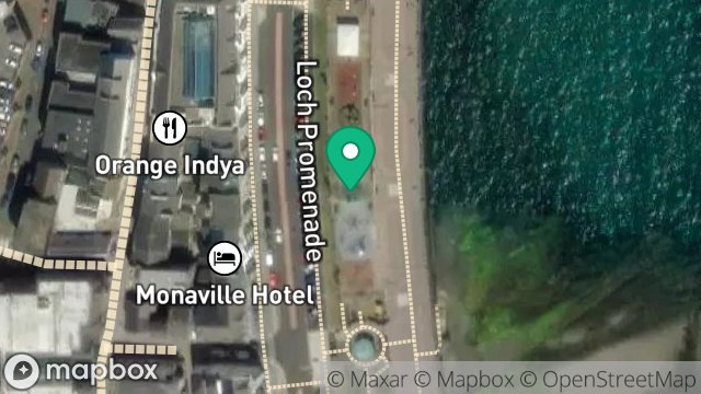 Map showing 4 MARINE GARDEN, LOCH PROMENADE, DOUGLAS, ISLE OF MAN, IM1 2LZ