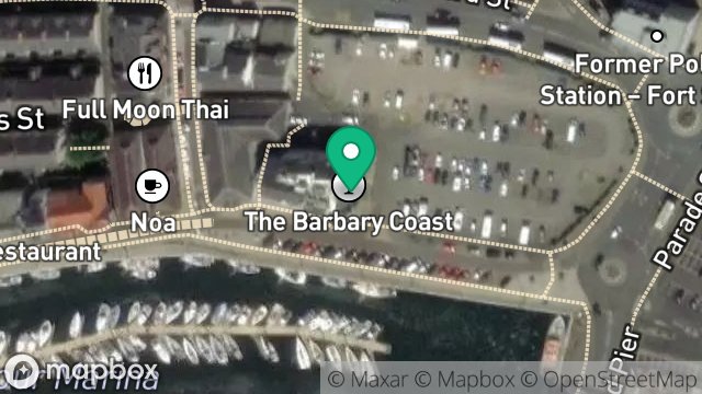 Map showing CLARENDON HOTEL, 50, NORTH QUAY, DOUGLAS, ISLE OF MAN, IM1 4LA
