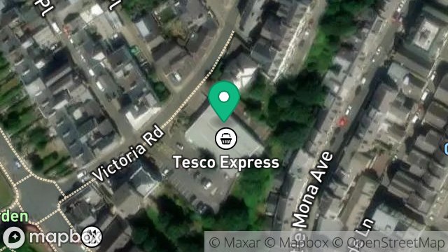 Map showing WINERITE, VICTORIA ROAD, DOUGLAS, ISLE OF MAN, IM2 4EZ
