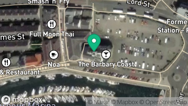 Map showing DOUGLAS HOTEL, 48, NORTH QUAY, DOUGLAS, ISLE OF MAN, IM1 4LA