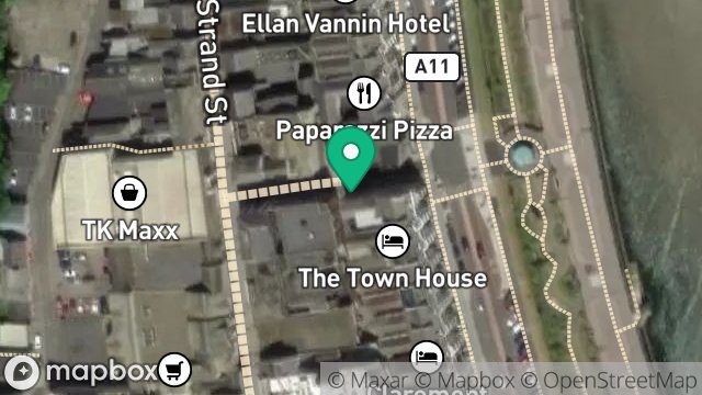 Map showing STEP N'OUT, HOWARD STREET, DOUGLAS, ISLE OF MAN, IM1 2EQ