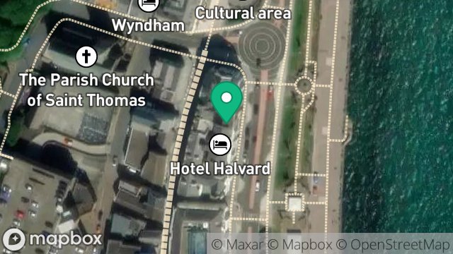 Map showing FLAT 1, KEIGHLEY HOUSE, 59, LOCH PROMENADE, DOUGLAS, ISLE OF MAN, IM1 2NA