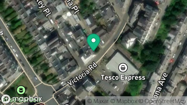 Map showing 1, VICTORIA PLACE, DOUGLAS, ISLE OF MAN, IM2 4ET