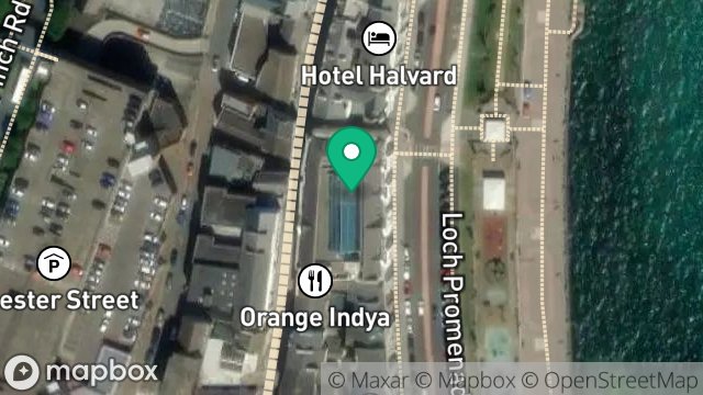 Map showing OPUL CENTER, LOCH PROMENADE, DOUGLAS, ISLE OF MAN, IM1 2LZ