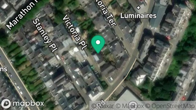Map showing 2A, VICTORIA PLACE, DOUGLAS, ISLE OF MAN, IM2 4ET