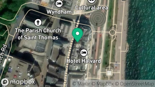 Map showing STAR GRILL, 6, MARINA ROAD, DOUGLAS, ISLE OF MAN, IM1 2HE