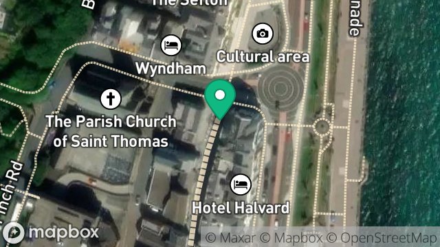 Map showing HIGHWAY MAINTENANCE, MARINA ROAD, DOUGLAS, ISLE OF MAN, IM1 2HE