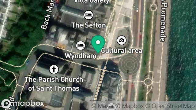 Map showing 1, HARRIS PROMENADE, DOUGLAS, ISLE OF MAN, IM1 2HH