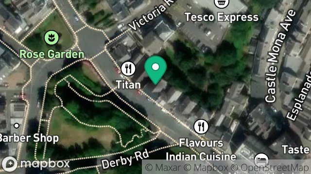 Map showing WELL CHURCH BOOK SHOP, 7-8, SHERWOOD TERRACE, DOUGLAS, ISLE OF MAN, IM2 4EN