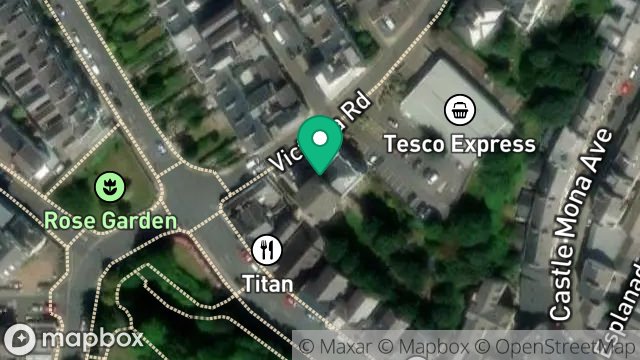 Map showing ELYSEE COURT, 8, VICTORIA ROAD, DOUGLAS, ISLE OF MAN, IM2 4ER