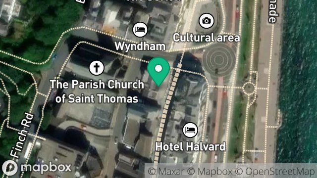 Map showing SAMUEL WEBBS, 9-11, MARINA ROAD, DOUGLAS, ISLE OF MAN, IM1 2HG