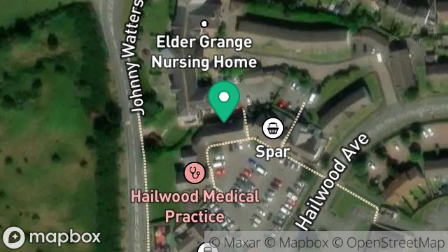 Map showing BET A BET, 6, HAILWOOD COURT, HAILWOOD AVENUE, DOUGLAS, ISLE OF MAN, IM2 7EA