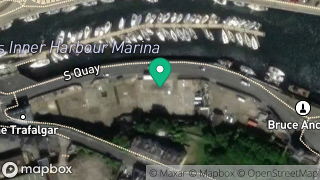 Map showing FACTORY AND PREMISES, SOUTH QUAY, DOUGLAS, ISLE OF MAN, IM1 5AX