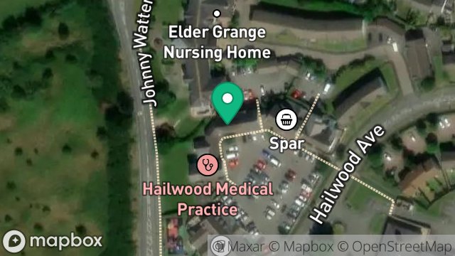 Map showing LLOYDS PHARMACY, 3, HAILWOOD COURT, HAILWOOD AVENUE, DOUGLAS, ISLE OF MAN, IM2 7EA