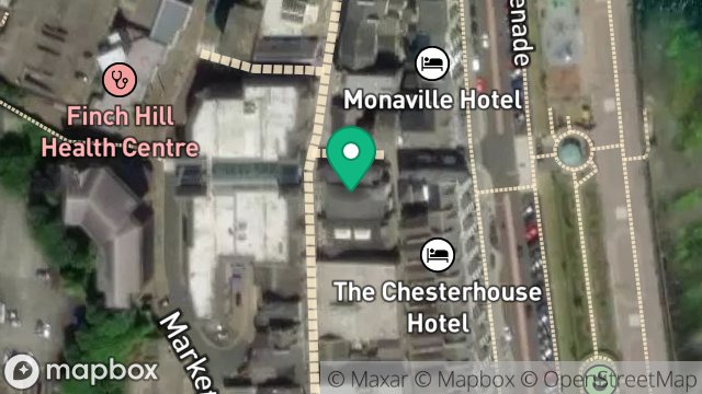 Map showing MONSOON, 88, STRAND STREET, DOUGLAS, ISLE OF MAN, IM1 2EP