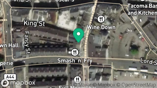 Map showing 15-17, DUKE STREET, DOUGLAS, ISLE OF MAN, IM1 2BB