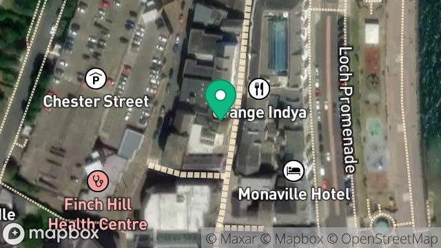 Map showing 17, CASTLE STREET, DOUGLAS, ISLE OF MAN, IM1 2EX