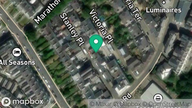 Map showing 5, STANLEY PLACE, DOUGLAS, ISLE OF MAN, IM2 4ES