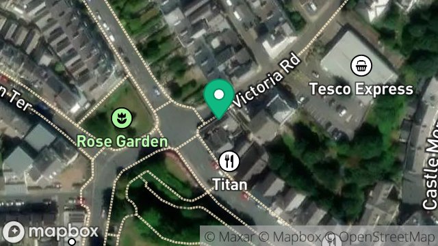 Map showing 4, VICTORIA ROAD, DOUGLAS, ISLE OF MAN, IM2 4ER