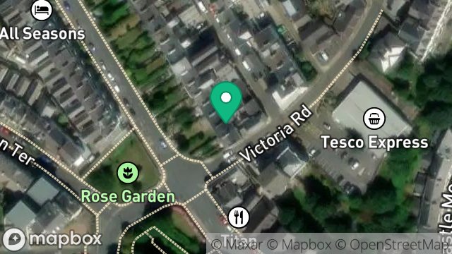 Map showing FLAT 1, 2, STANLEY TERRACE, DOUGLAS, ISLE OF MAN, IM2 4EP