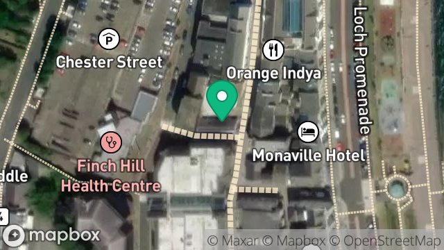 Map showing OFFSHORE VAPES, 11, CASTLE STREET, DOUGLAS, ISLE OF MAN, IM1 2EX