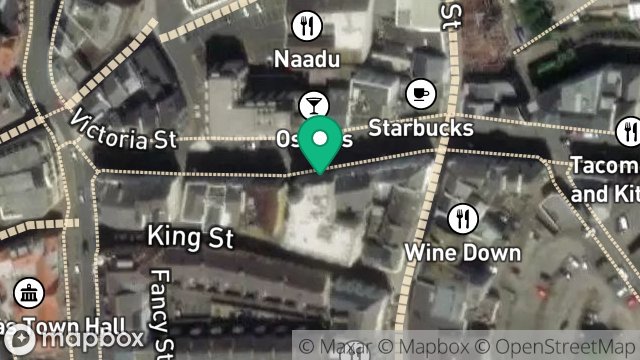 Map showing GRD FLOOR OFFICE, QUEEN VICTORIA HOUSE, 41-43, VICTORIA STREET, DOUGLAS, ISLE OF MAN, IM1 2LF
