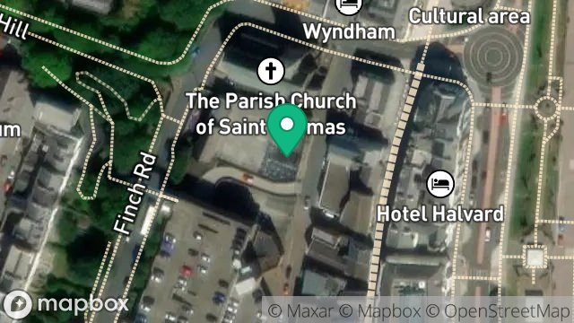 Map showing STORES, MARKET STREET, DOUGLAS, ISLE OF MAN, IM1 2PJ