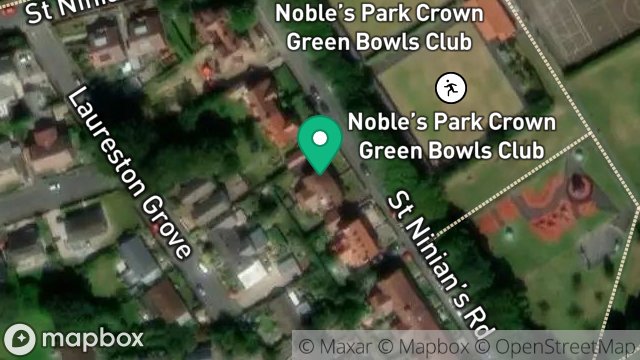 Map showing EILDON, ST NINIANS ROAD, DOUGLAS, ISLE OF MAN, IM2 4BB