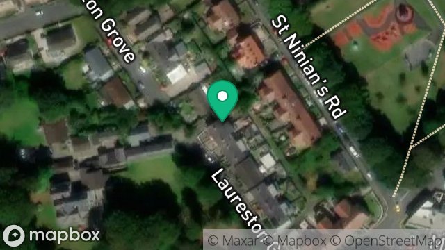 Map showing 8, LAURESTON GROVE, DOUGLAS, ISLE OF MAN, IM2 4BG