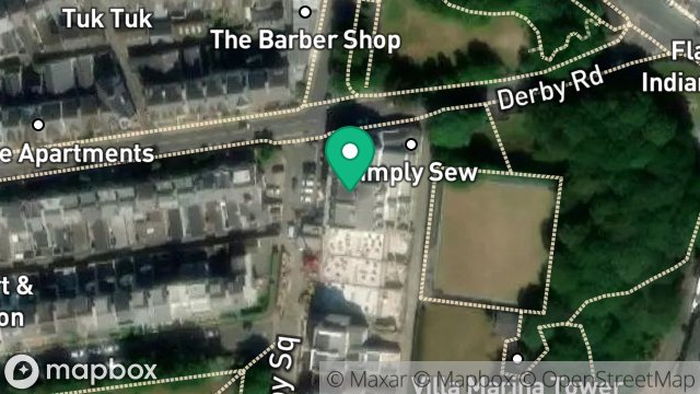 Map showing 2-4, DERBY SQUARE, DOUGLAS, ISLE OF MAN, IM1 3LS