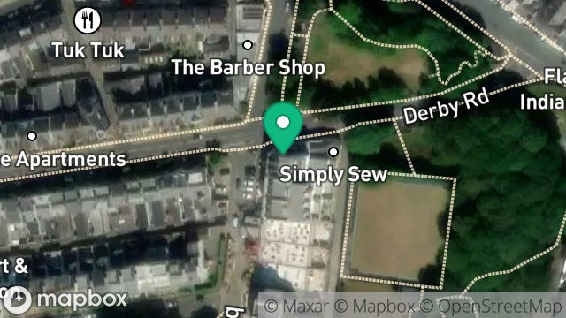 Map showing 1, DERBY ROAD, DOUGLAS, ISLE OF MAN, IM2 3EU