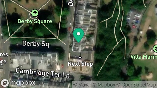 Map showing 24, DERBY SQUARE, DOUGLAS, ISLE OF MAN, IM1 3LS