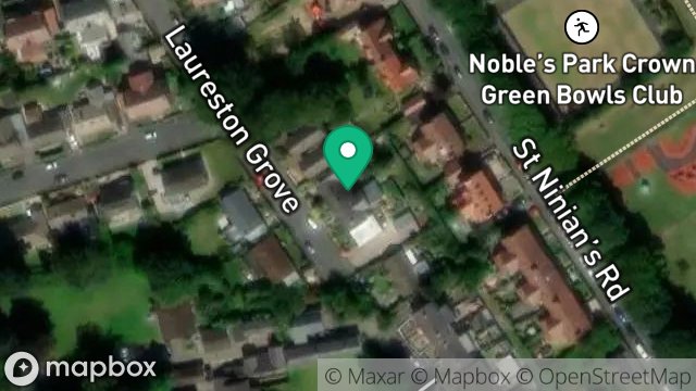 Map showing 24, LAURESTON GROVE, DOUGLAS, ISLE OF MAN, IM2 4BG
