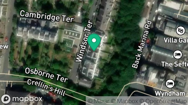 Map showing 4, WINDSOR TERRACE, DOUGLAS, ISLE OF MAN, IM1 3LU