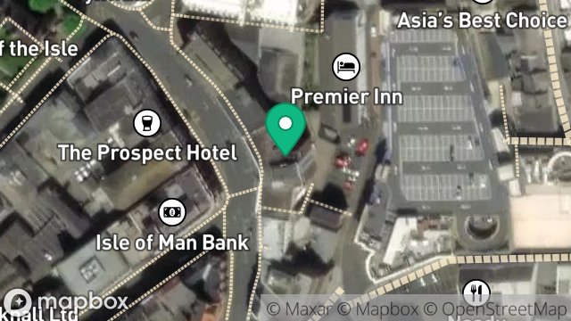 Map showing VICTORY HOUSE, PROSPECT HILL, DOUGLAS, ISLE OF MAN, IM1 1EQ