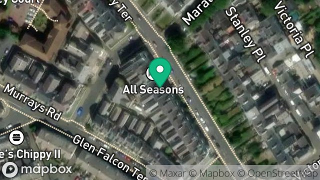 Map showing 9, CLIFTON TERRACE, DOUGLAS, ISLE OF MAN, IM2 3HX