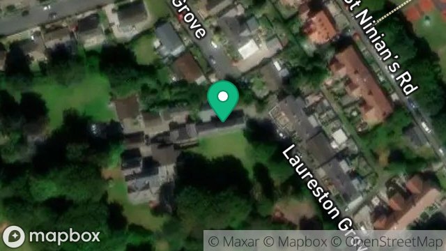 Map showing IVY DENE, LAURESTON GROVE, DOUGLAS, ISLE OF MAN, IM2 4BG