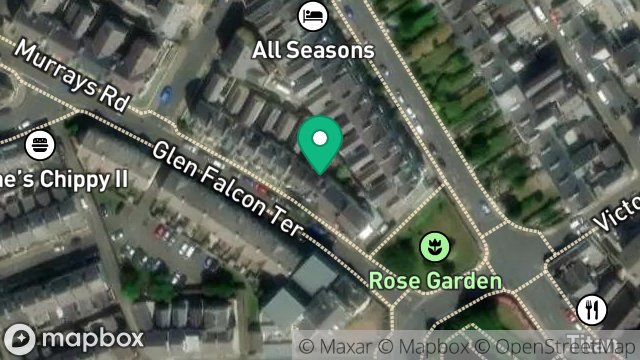 Map showing 6, MURRAYS ROAD, DOUGLAS, ISLE OF MAN, IM2 3HT